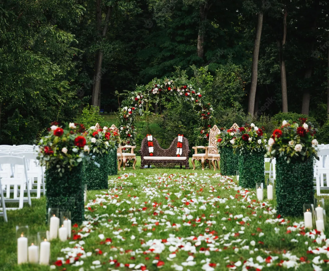 outdoor wedding decoration