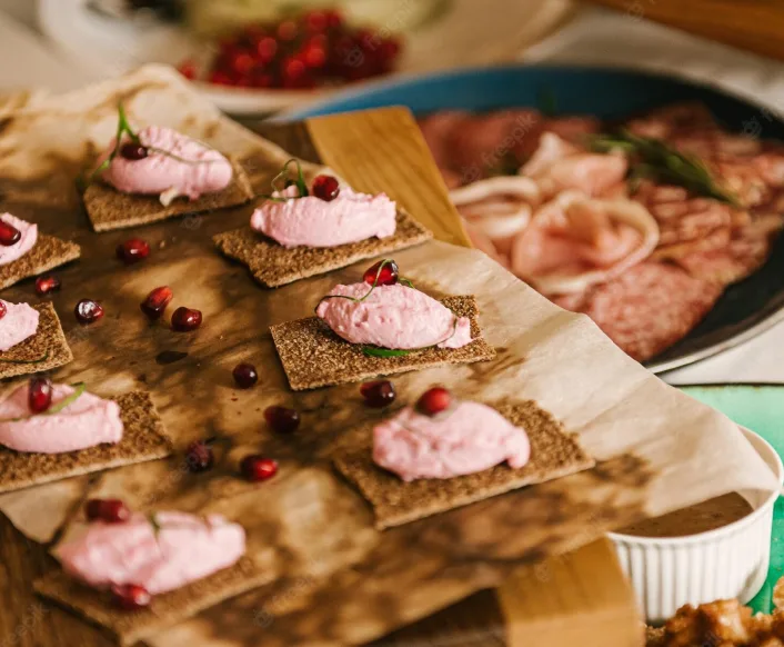 Beetroot and Roast Beef Snacks