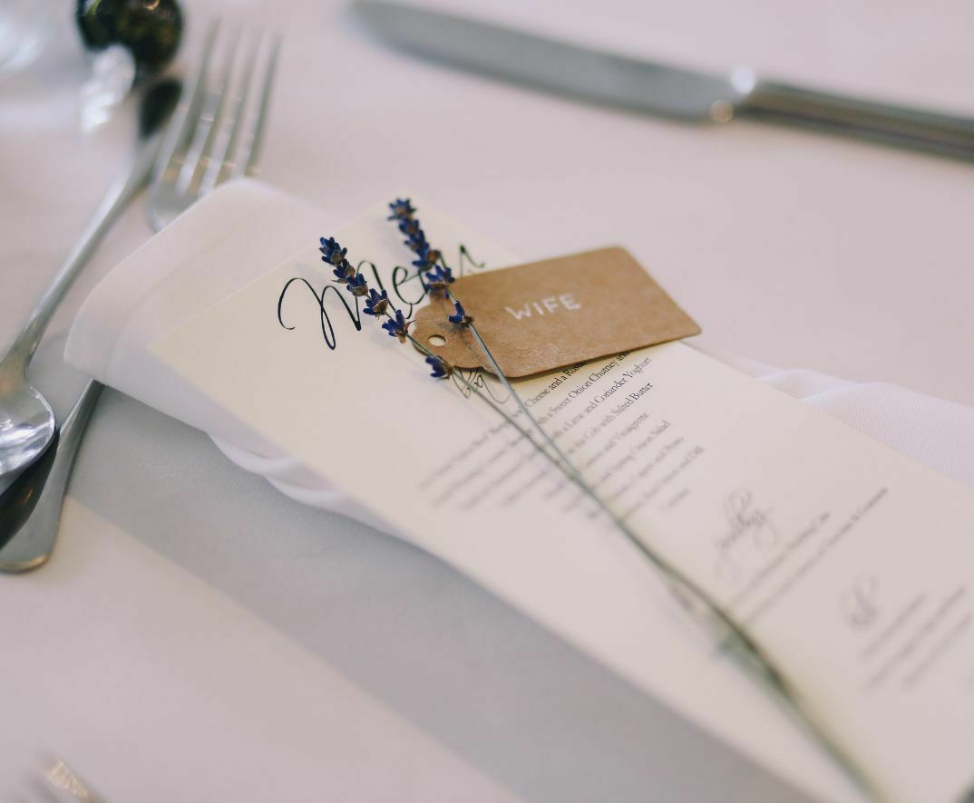 curated and bespoke catering menu
