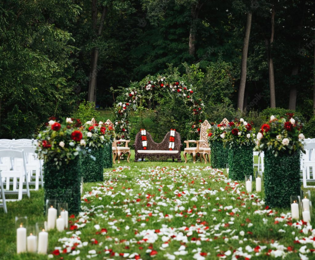 outdoor wedding decoration