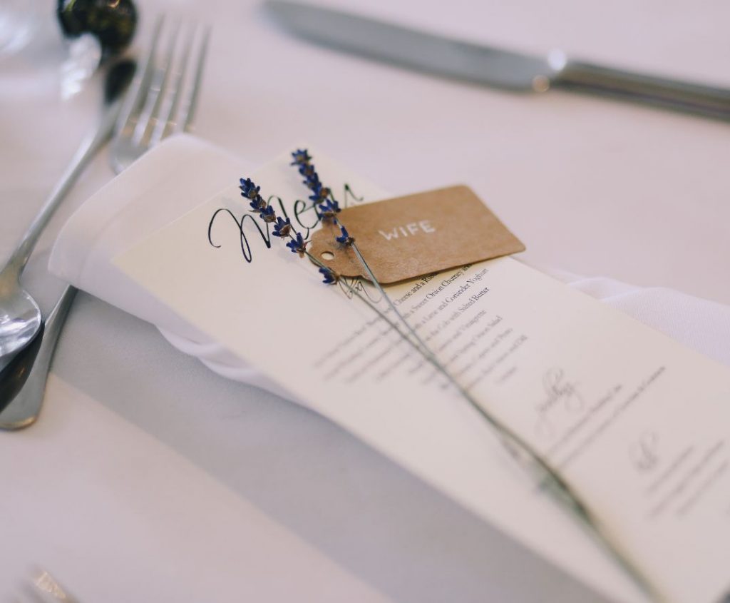 curated and bespoke catering menu