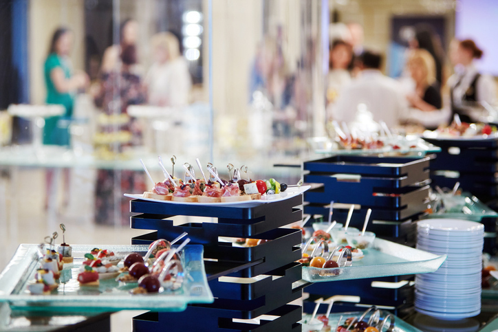 catering banquet table